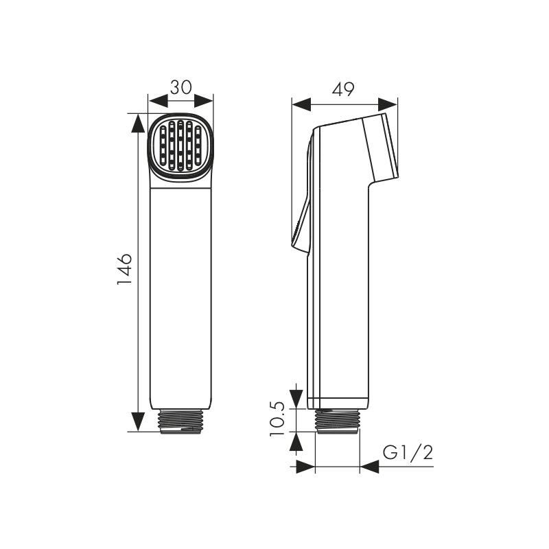 Гигиеническая лейка KAISER LH-183 с механизмом самоочищения