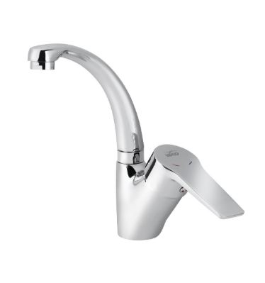 Смеситель VIKO для раковины боковой  низкий излив Ø40