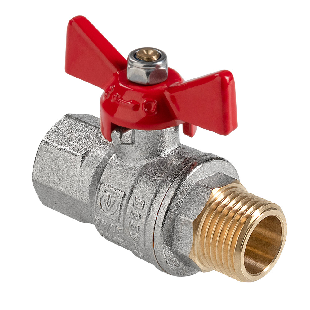 Кран шаровой VALTEC 1/2" г/ш, ГОСТ рукоятка-бабочка