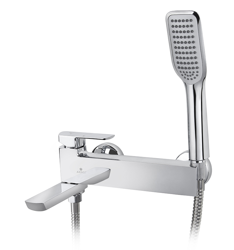 Смеситель KAISER Saga 53022 для ванны и душа, латунь, хром, поворотный