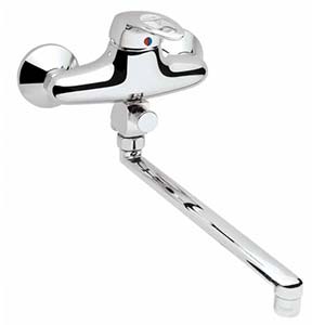 смес. VIDIMA "Топ" ванна Ø47 (хром) 320мм без акс.