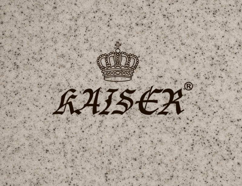 Мойка-Гранит "KAISER"  620x500x220 песочный мрамор(овальная)