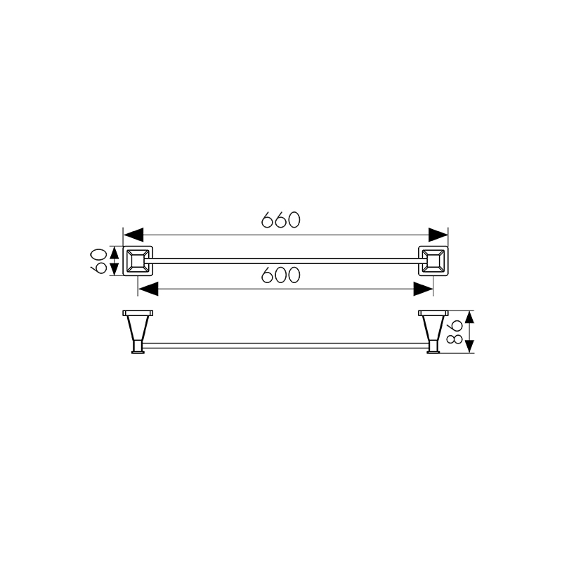 1037 Держатель полотенца(прямой)_2 1037 Держатель полотенца(прямой)_2