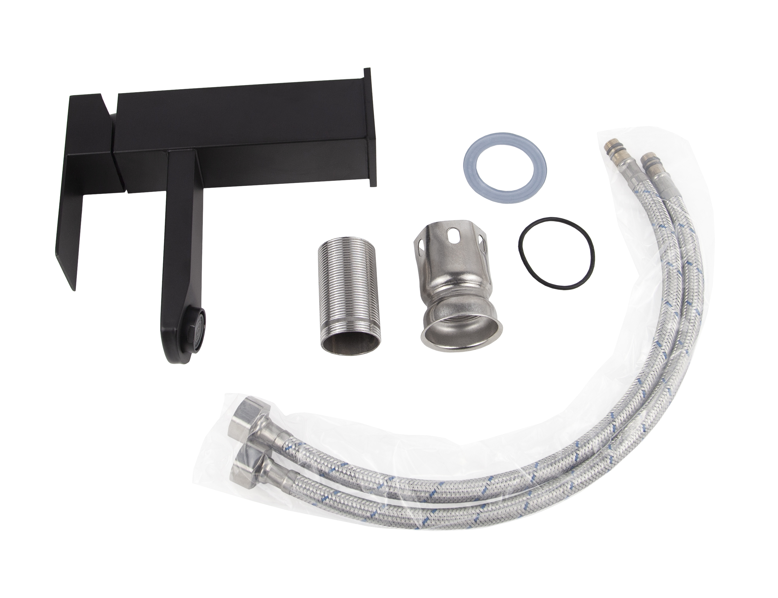 Смеситель VIKO для раковины V-7741, черный матовый, нерж. сталь