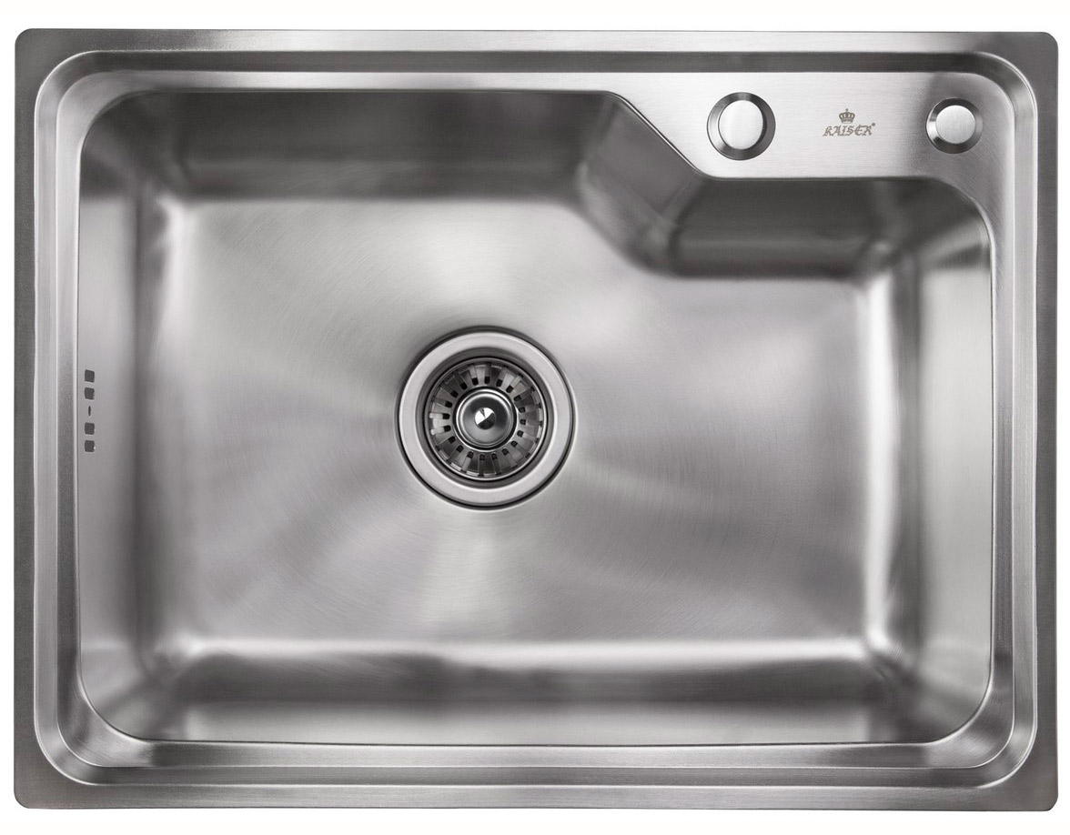 Мойка из нержавейки KAISER 580x430x210*0,8mm (цвет покрытия: сталь) /сифон