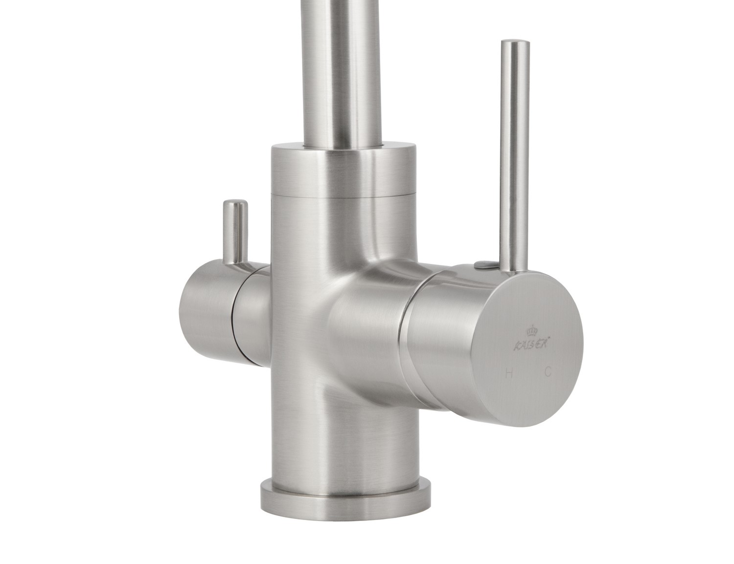 Смеситель KAISER Merkur 26744-5 для кухни с подачей фильтрованной воды, серебро, излив поворотный, л