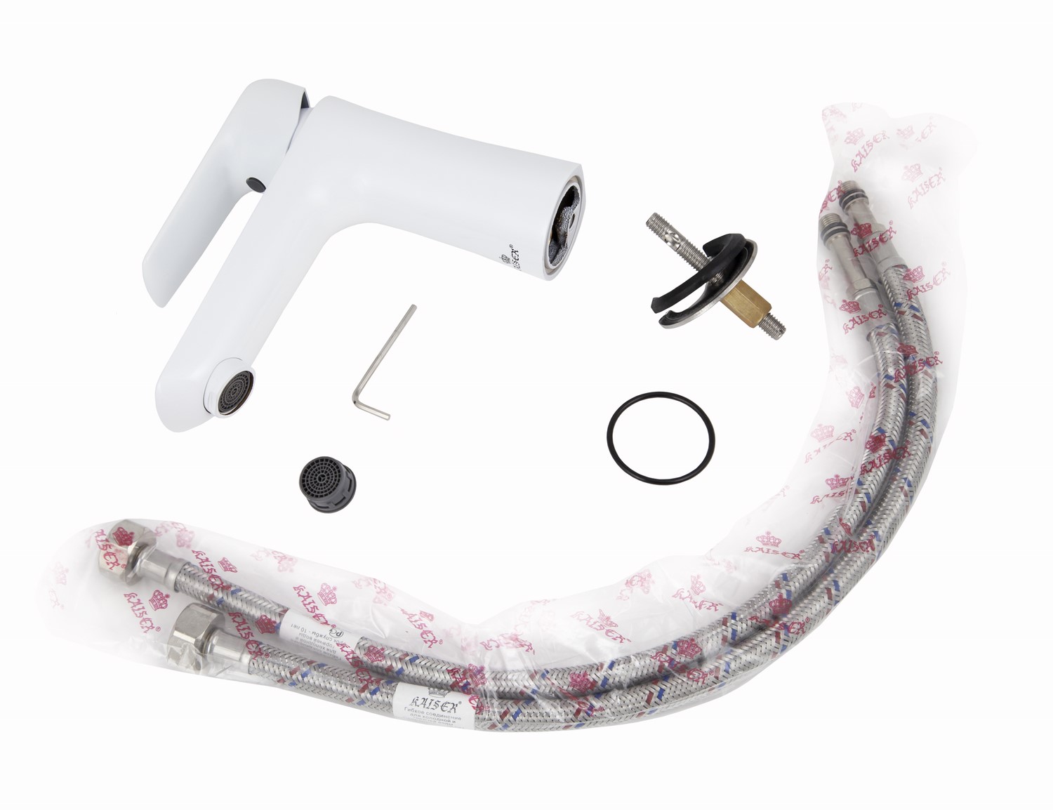 Смеситель KAISER Glory 69211 для раковины, белый