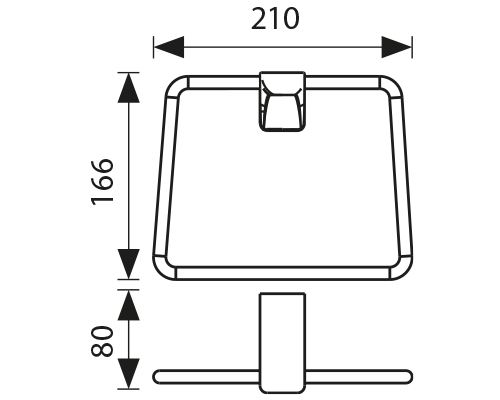 Держатель полотенца  KAISER бронза 