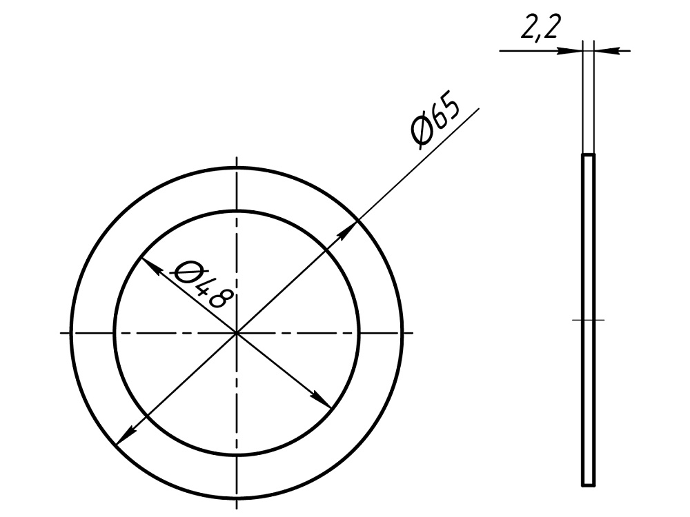 Прокладка плоская под горловину АНИ