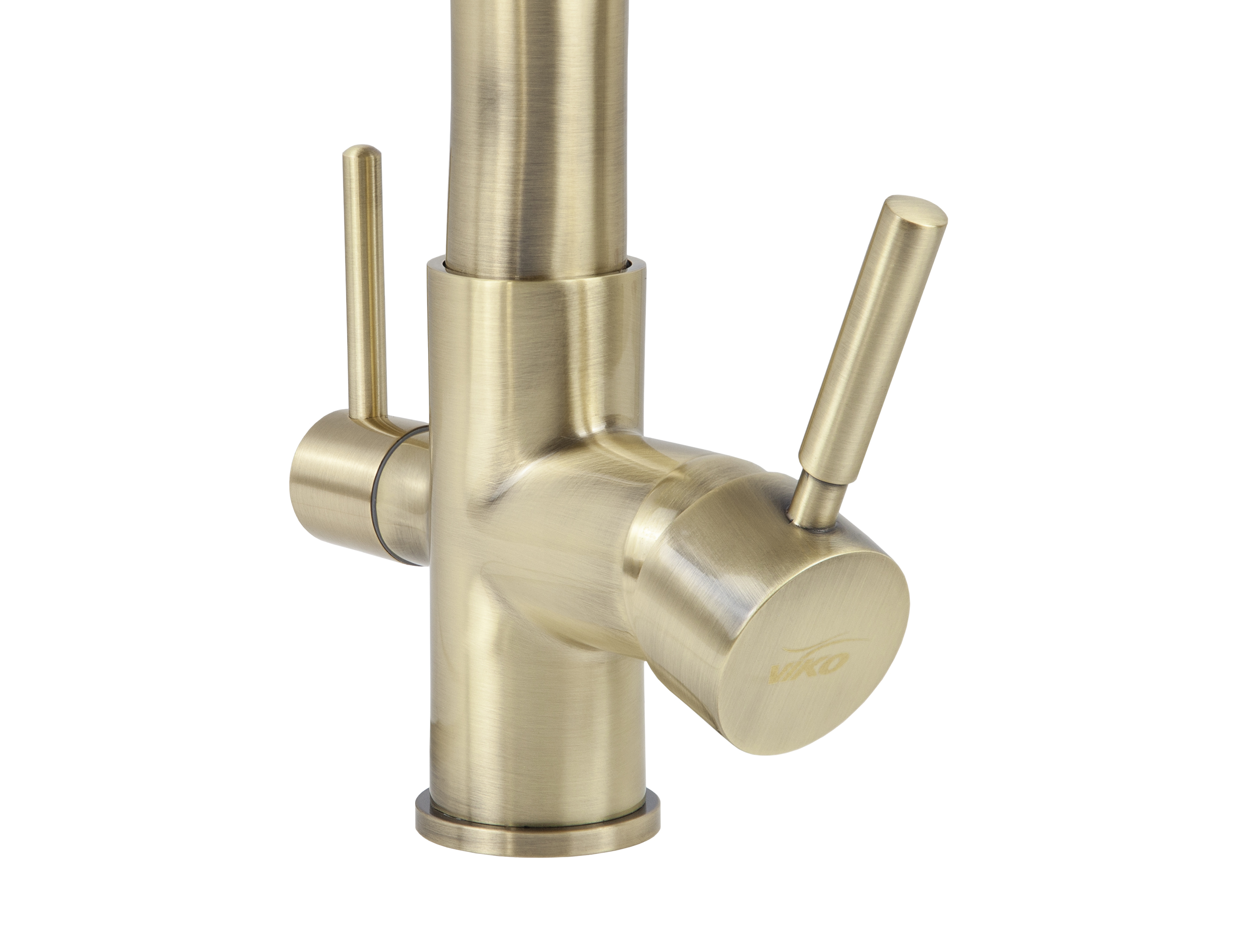 Смеситель VIKO  V-5603 для кухни, черный, излив поворотный, латунь