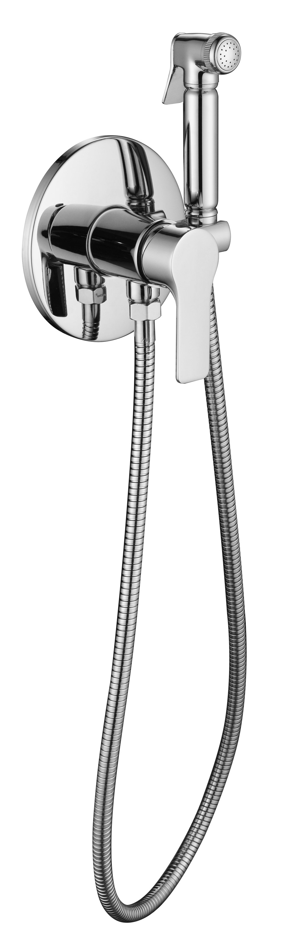 Смеситель KAISER Sena 74188 встроенный под биде с душем, хром, латунь