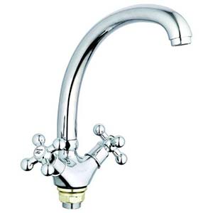 Смеситель G-lauf  QTZ4-B827 для кухни, хром, излив поворотный, цинковый сплав