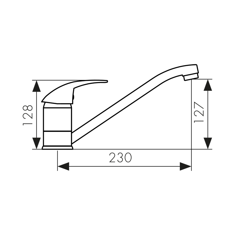 Смеситель KAISER Magistro 14233 для кухни, хром, излив поворотный, латунь