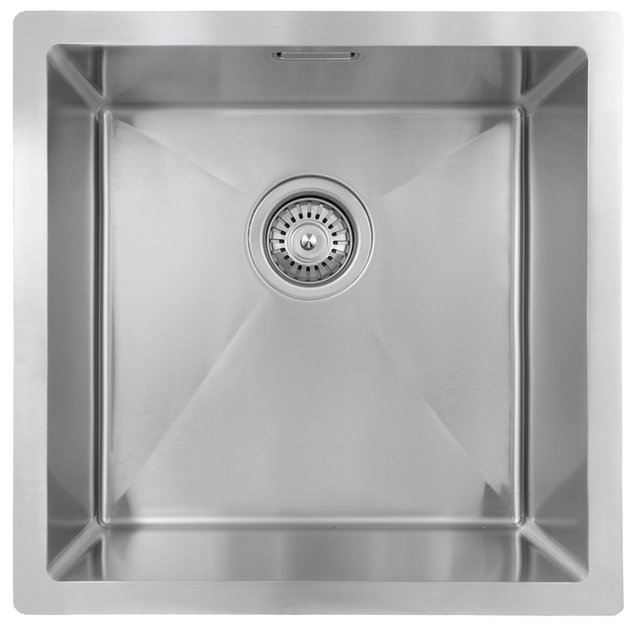 Мойка из нержавейки KAISER 440x440x200*2.0+1.2mm (цвет покрытия: сталь) /сифон