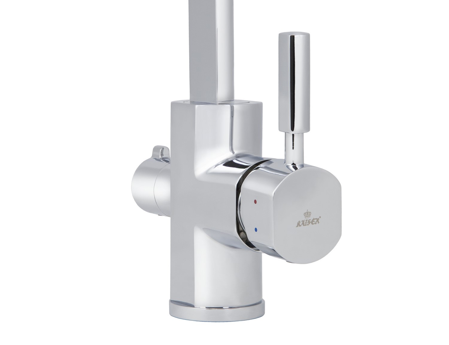 Смеситель KAISER Decor 40144 для кухни с подачей фильтрованной воды, хром, излив поворотный, латунь