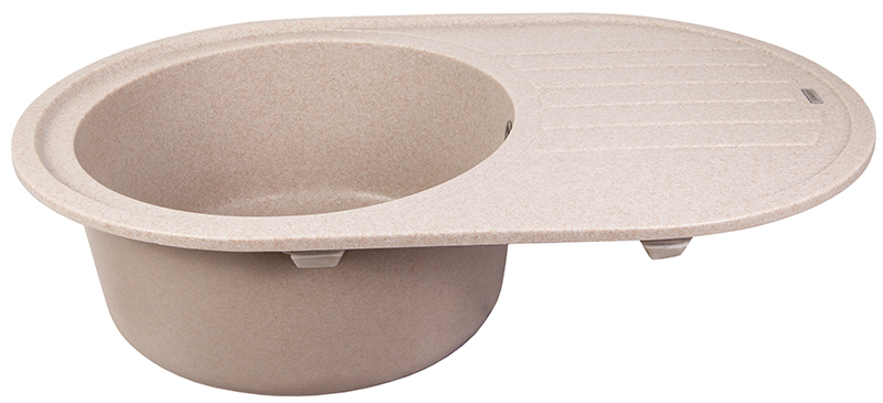 Мойка-Гранит "KAISER"  770x500x200 песочный (овальная)