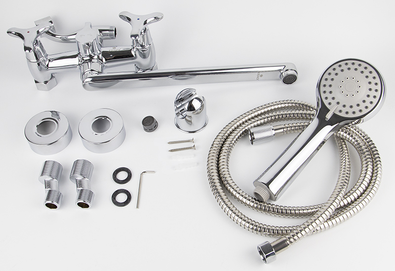 Смеситель KAISER Trio 57055 для ванны и душа, латунь, хром, поворотный