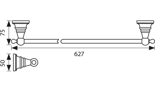 4207 Держатель полотенца(прямой)_2