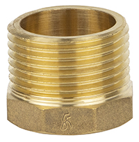 Футорка 1/2 х 1/4" (латунь)  KAISER