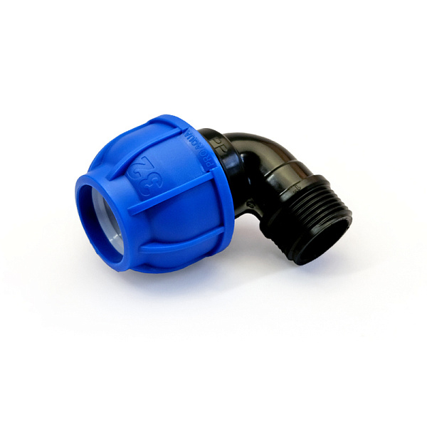 ПНД Угольник компрес. НР ф32х1" Pro-Aqua