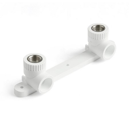 ПЛАСТИНА  (угольник двойной с креплением) ВР ф20 х 1/2" (Pro Aqua) БЕЛЫЙ (8шт)