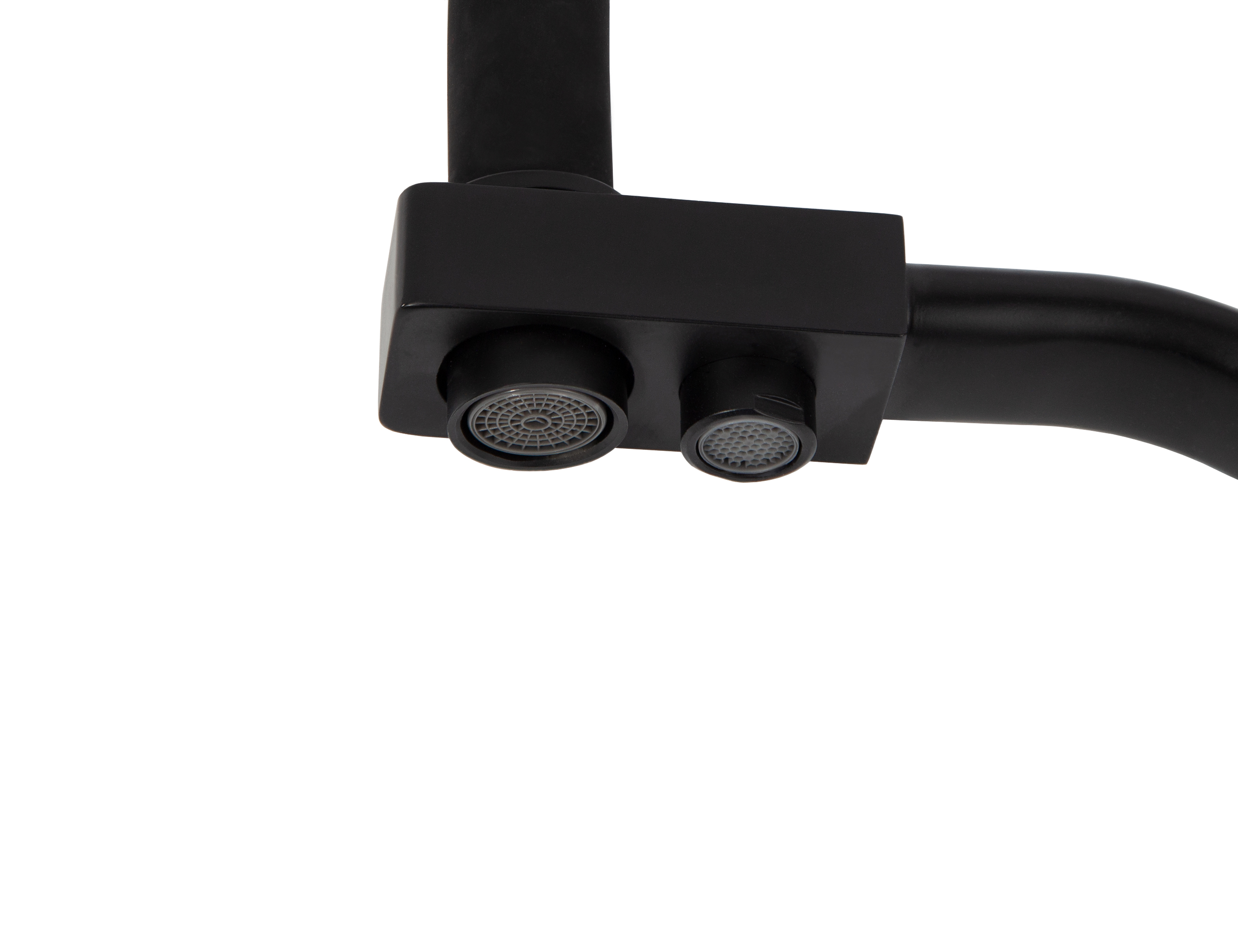 Смеситель VIKO  V-5842 для кухни, чёрный, излив поворотный, нержавеющая сталь