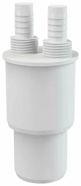 Адаптер  д/подключения слива с 2-мя 1/2" прямыми отводами 50мм ABA