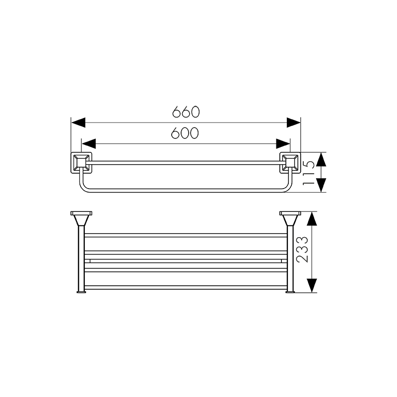 1039 Полка для полотенец с держателем_2