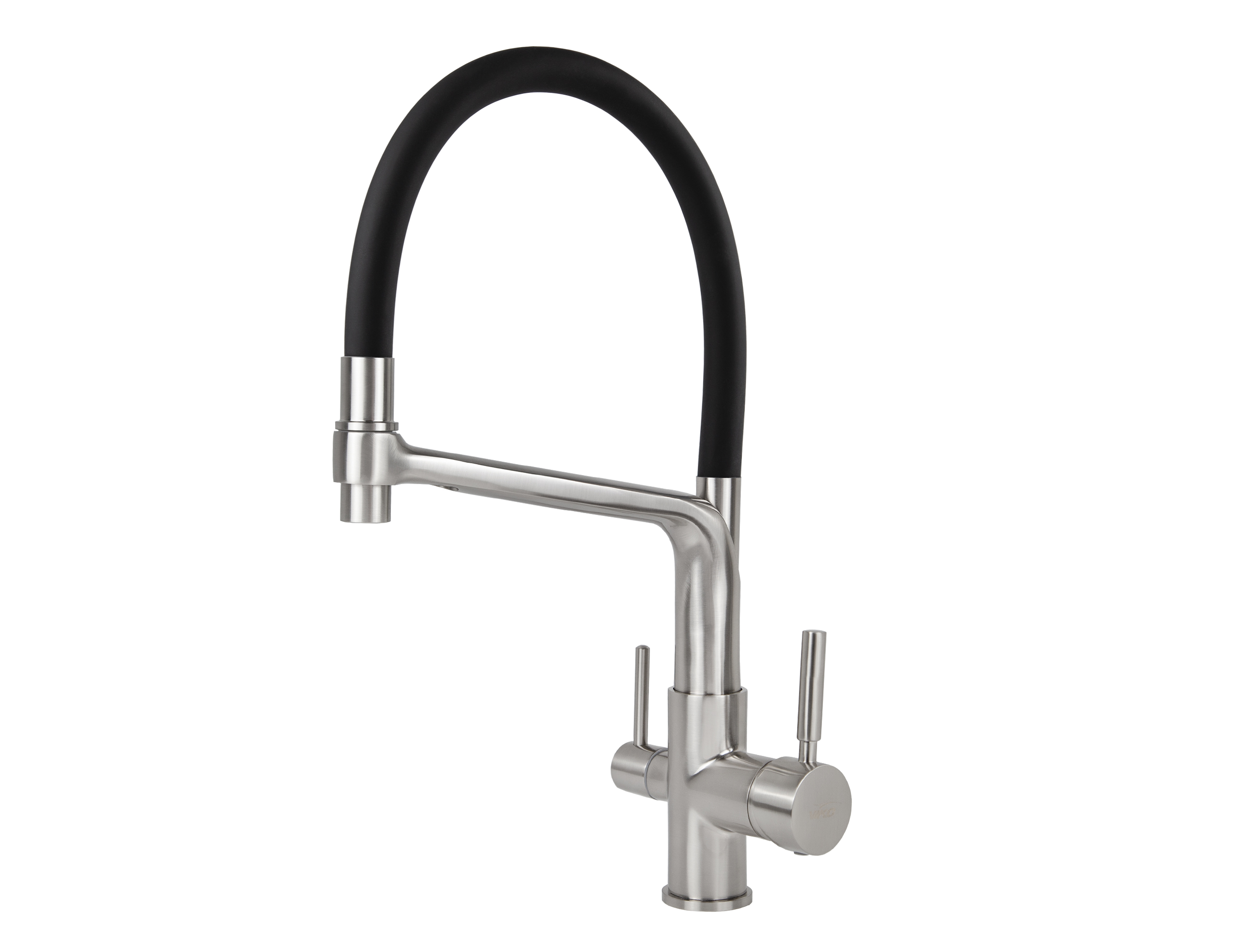 Смеситель VIKO  V-5605 для кухни, черный, излив поворотный, латунь