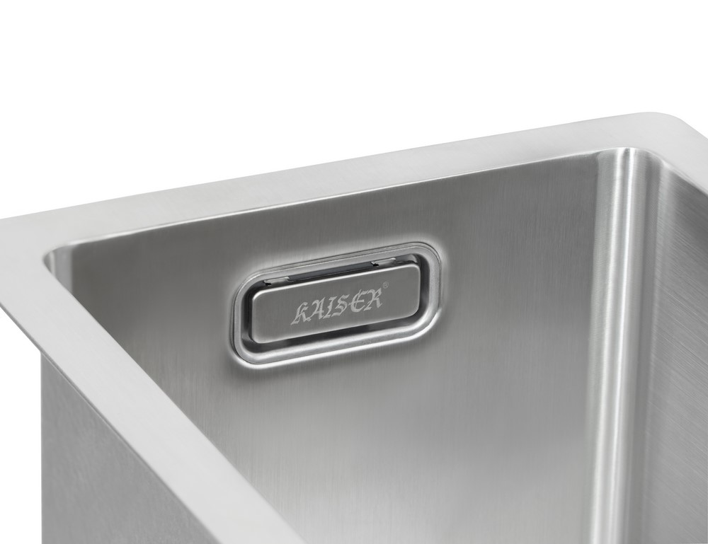 Мойка из нержавейки KAISER 230x440x200*2.0+1.2mm (цвет покрытия: сталь) /сифон