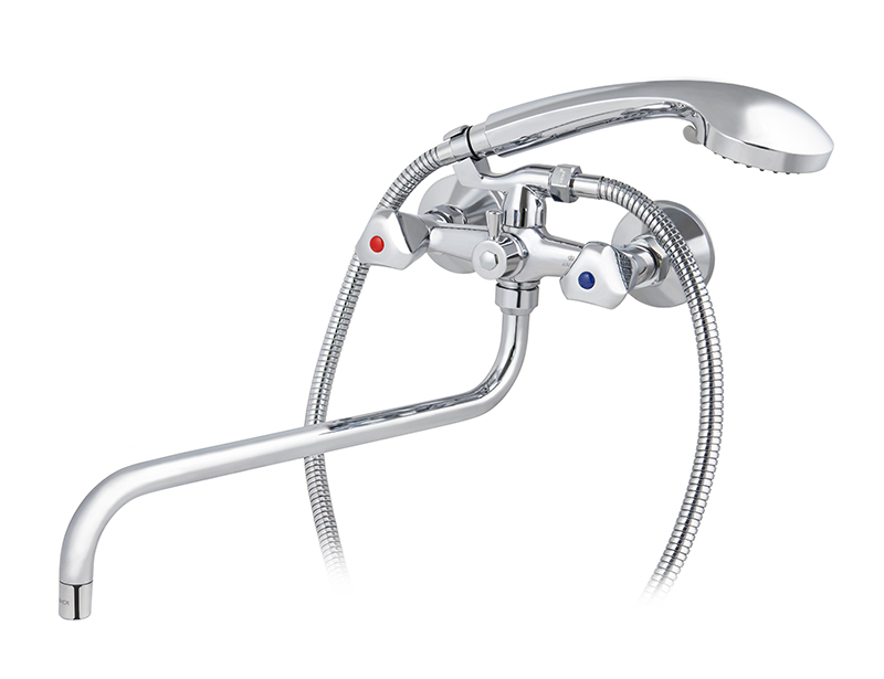 Смеситель KAISER Delta 11090 для ванны и душа, латунь, хром, поворотный