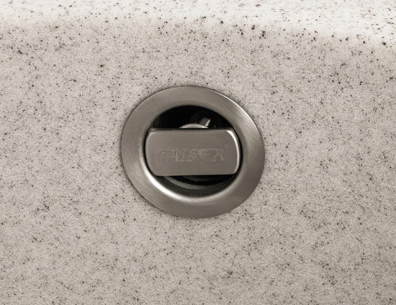 Мойка-Гранит "KAISER"  620x500x220 песочный мрамор(овальная)