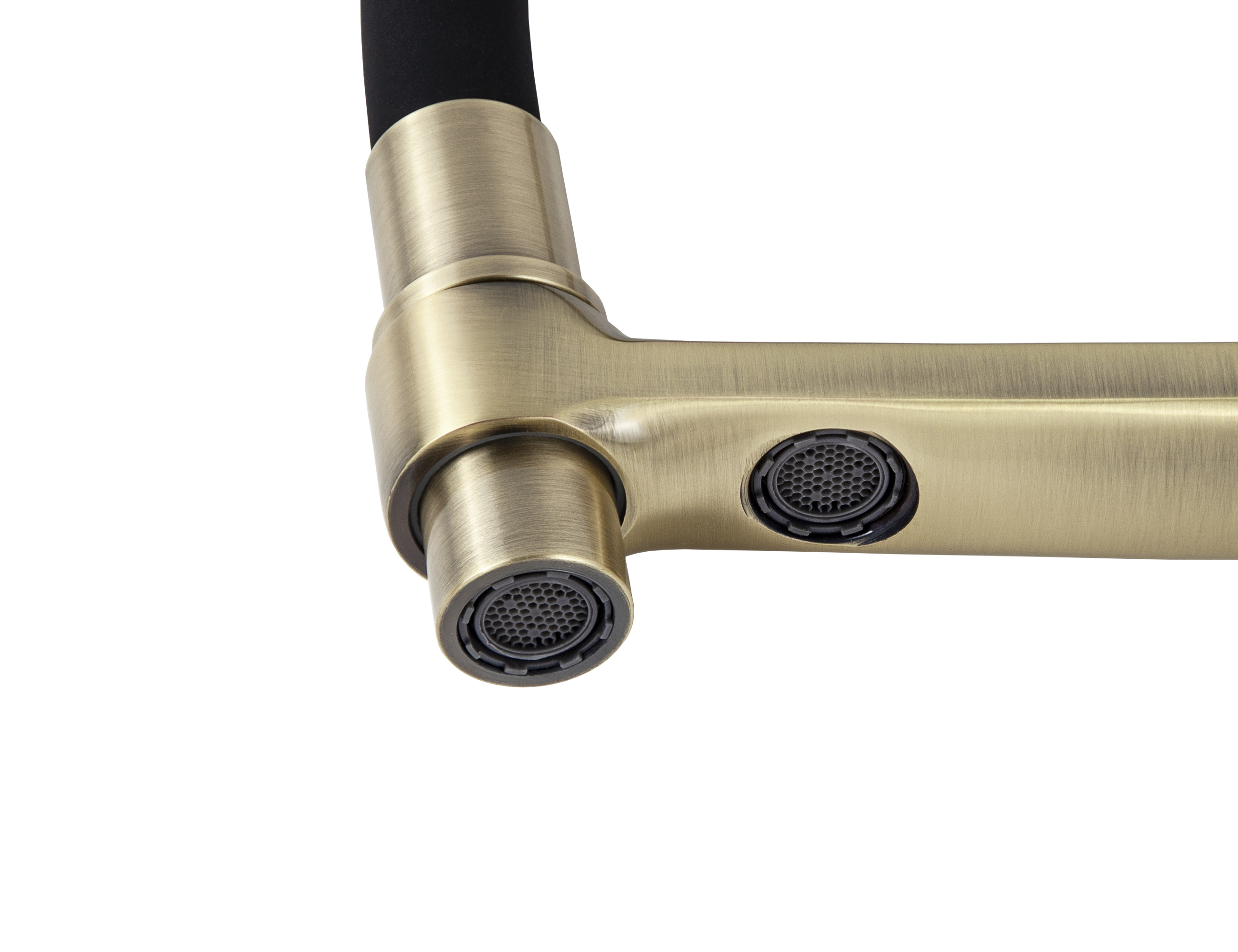 Смеситель VIKO  V-5603 для кухни, черный, излив поворотный, латунь