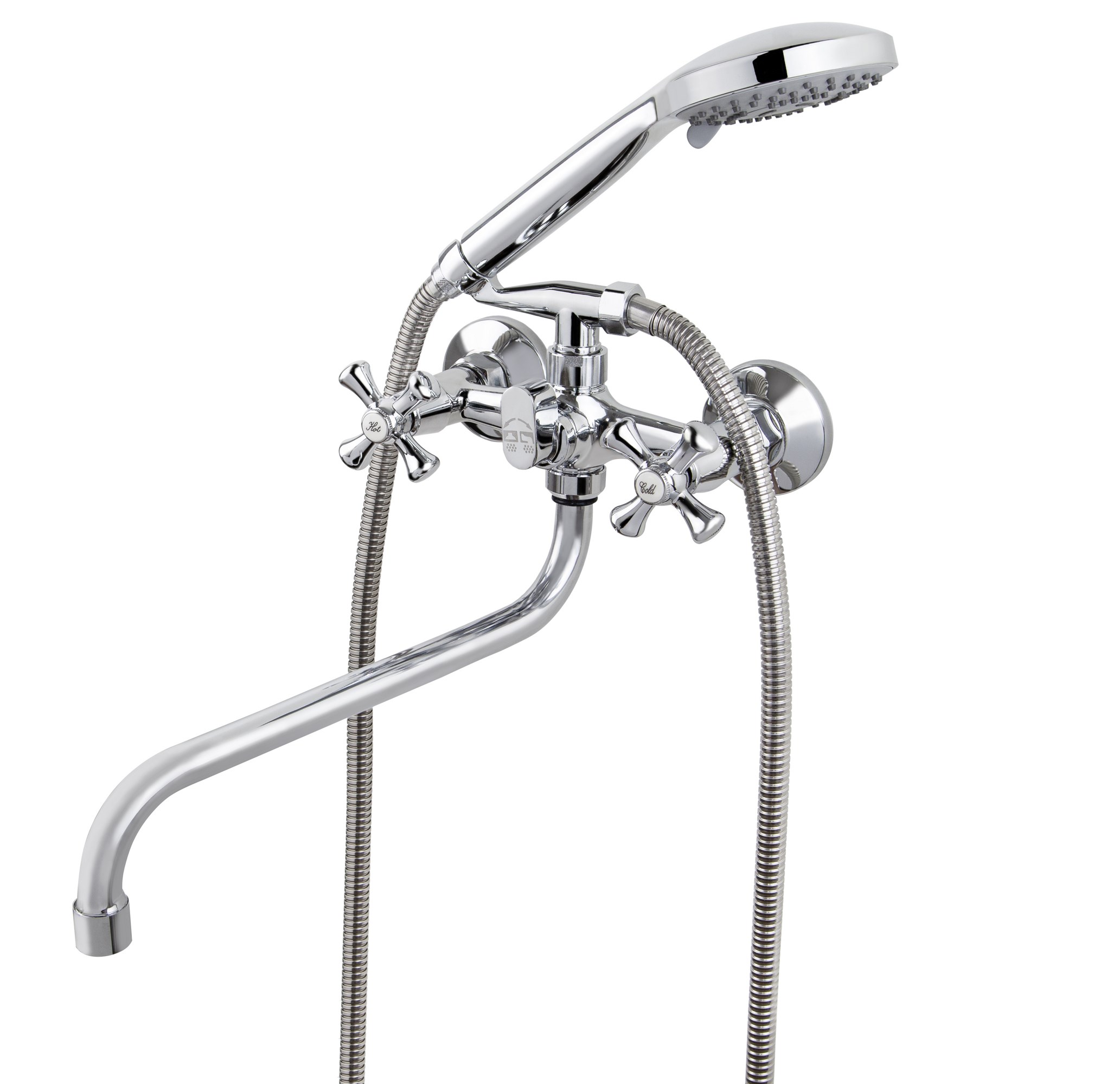 Смеситель VIKO  V-1555 для ванны и душа, цинковый сплав, хром, поворотный