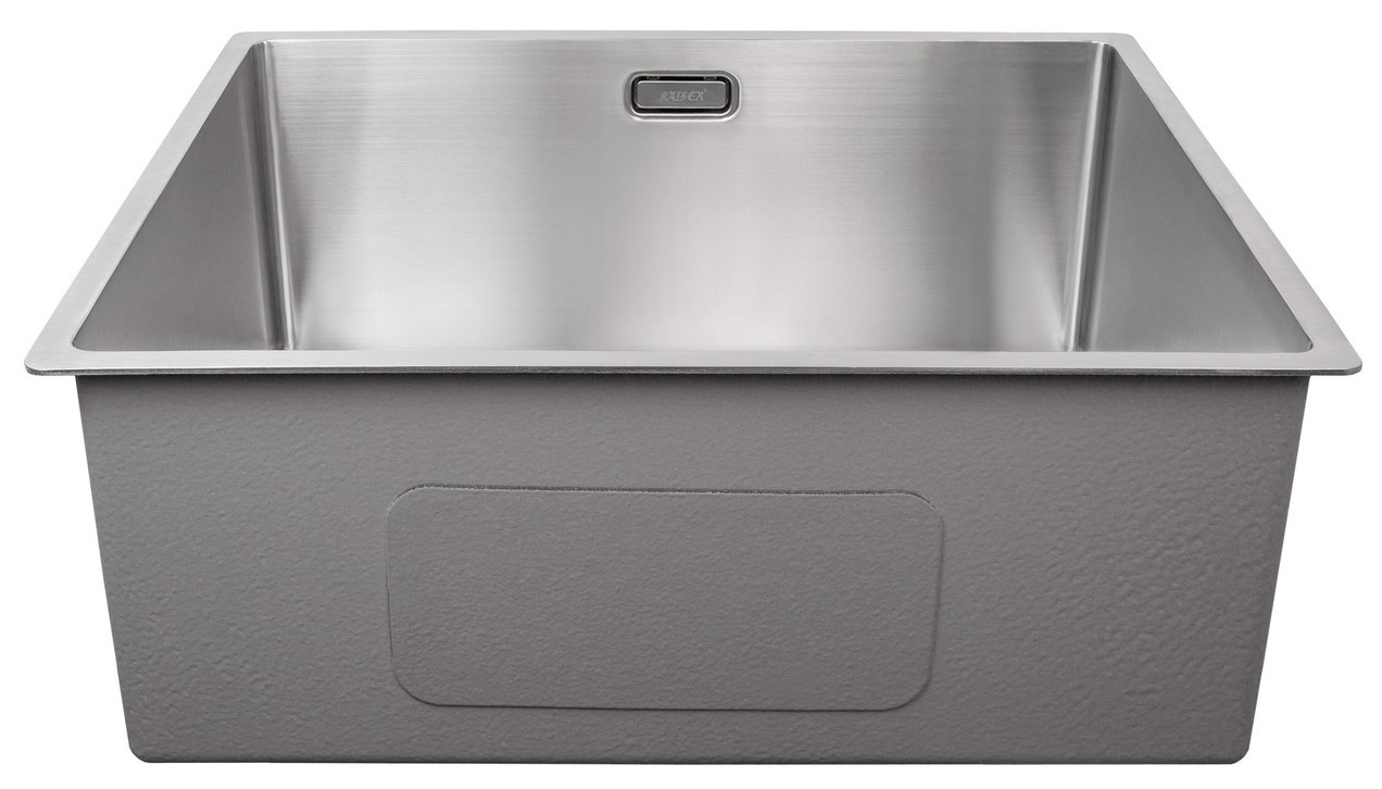 Мойка из нержавейки KAISER 530x430x200*2.0+1.2mm (цвет покрытия: сталь) /сифон