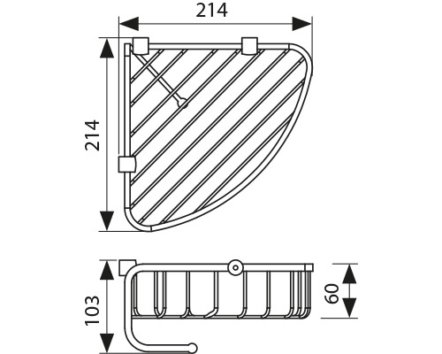 5012 Полка настенная угловая_2
