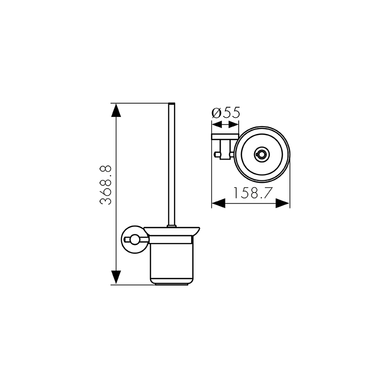 4106 Держатель для туалетной щетки(ершик) настенный_2