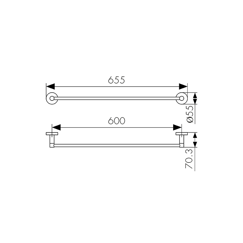 2007 Держатель полотенца(прямой)_2