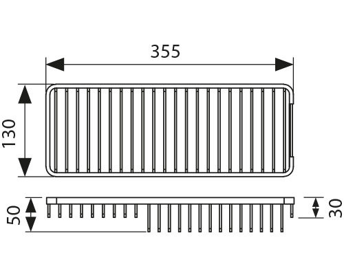 5052 Полка настенная прямоугольная_2