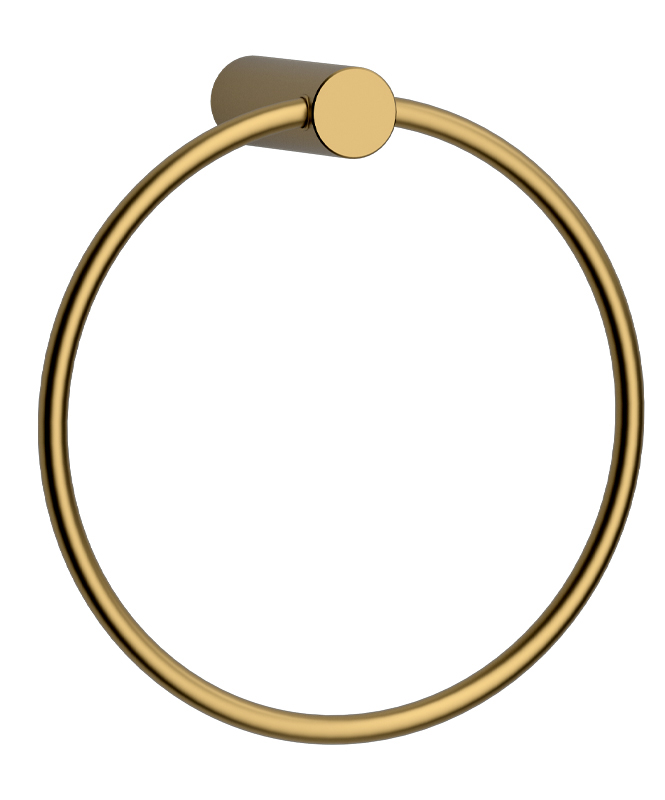 Держатель полотенца круглый KAISER Vita /Нержавейка/Шлифованное золото