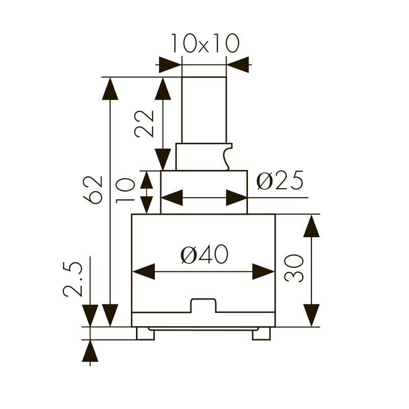 Картридж  KAISER  Ø40 SEDAL  (стар. арт. 40-SDL)