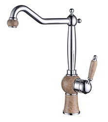 Смеситель KAISER Stone 61233 для кухни, хром, излив поворотный, латунь