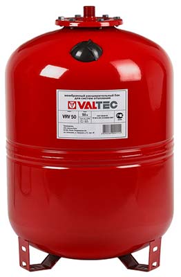 Бак расш. VT для отопления 150л. КРАСНЫЙ с ножками