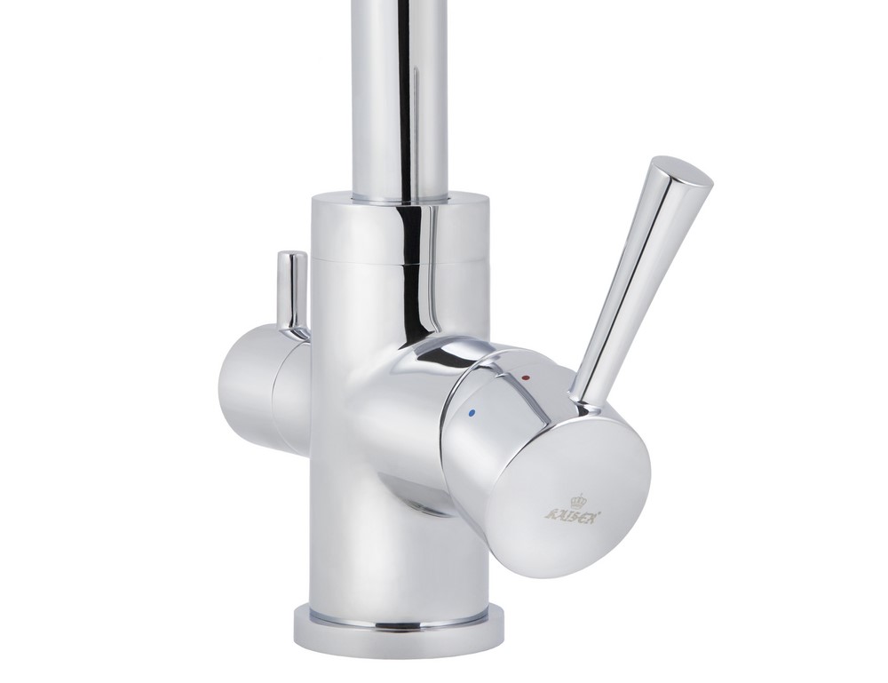 Смеситель KAISER Merkur 26044 для кухни с подачей фильтрованной воды, хром, излив поворотный, латунь