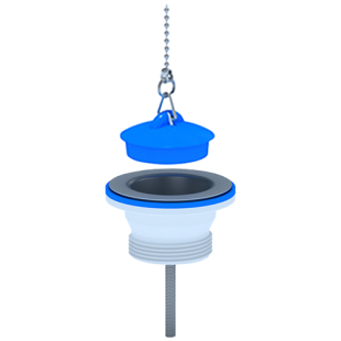 Выпуск 1-1/4" с нерж. сеткой + пробка АНИ