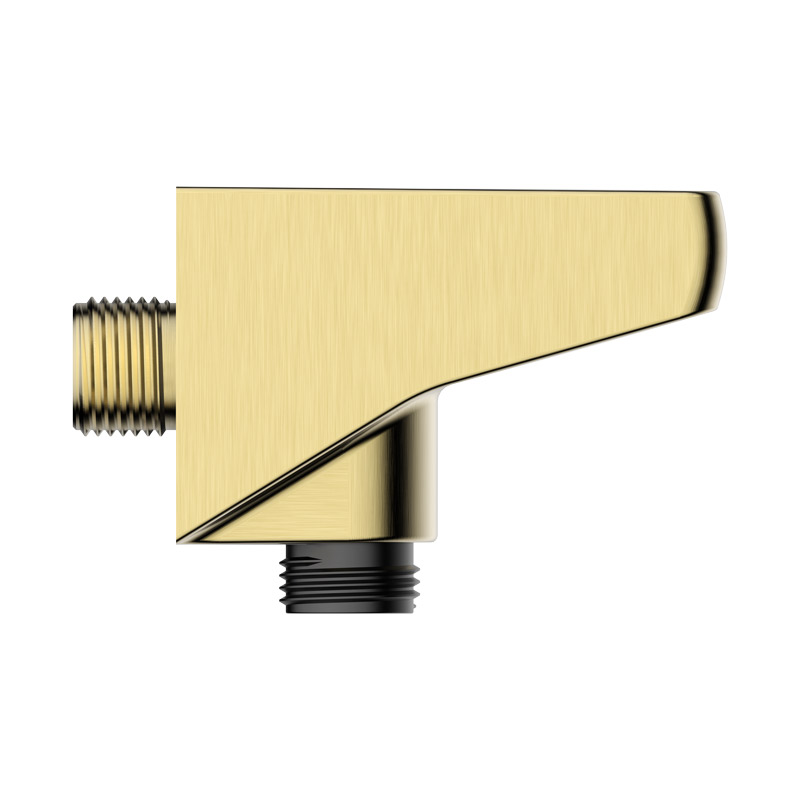 Настенное подключение шланга с поворотным держателем KAISER 80х80х62мм /Пластик/Шлифованное золото