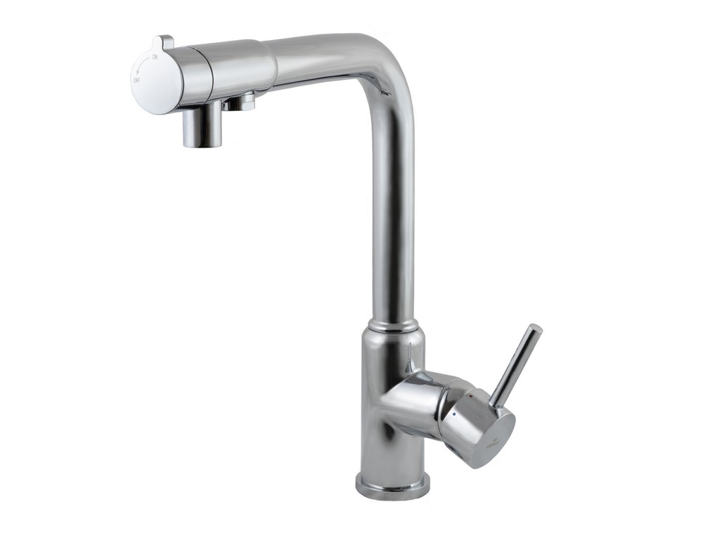 Смеситель KAISER Teka 13044 для кухни с подачей фильтрованной воды, хром, излив поворотный, латунь