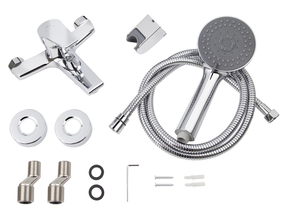 Смеситель KAISER Eco 00022 для ванны и душа, латунь, хром, неповоротный