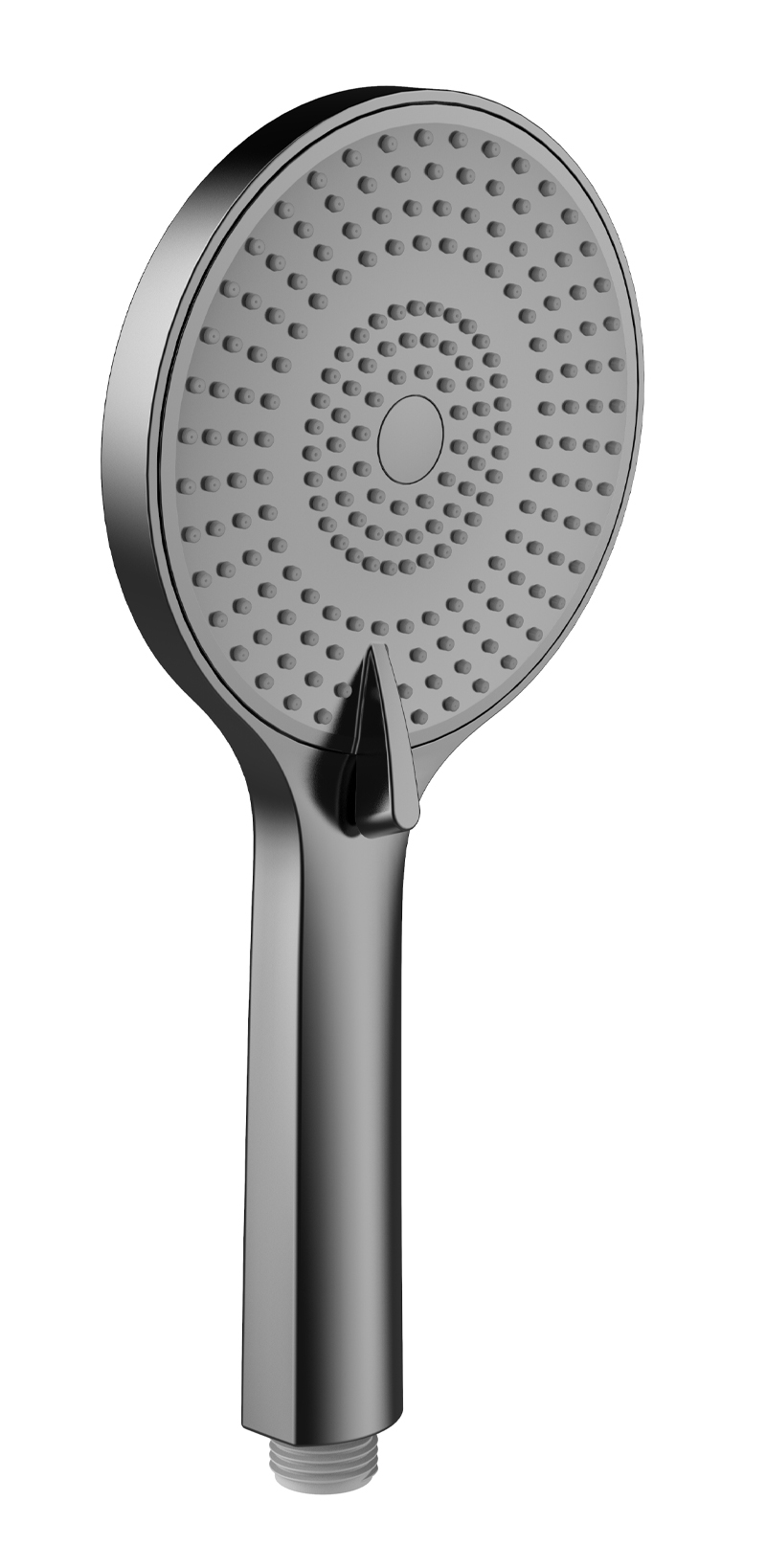 Душевая лейка KAISER 3-х режимная, 253*120мм, в коробке /Воронёная сталь