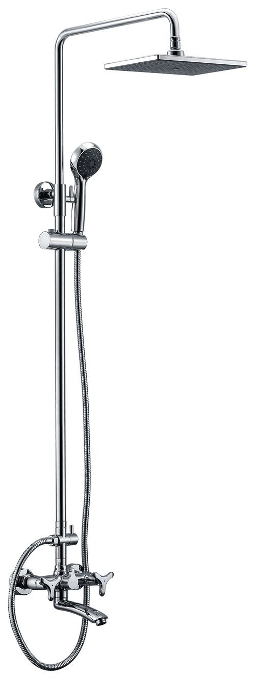 Душевая система с двумя рукоятками KAISER Trio 57288, хром, латунь